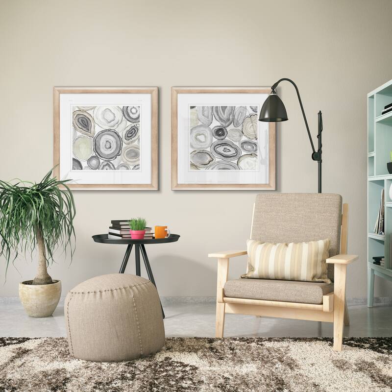 Geode Halves I Framed Art Set