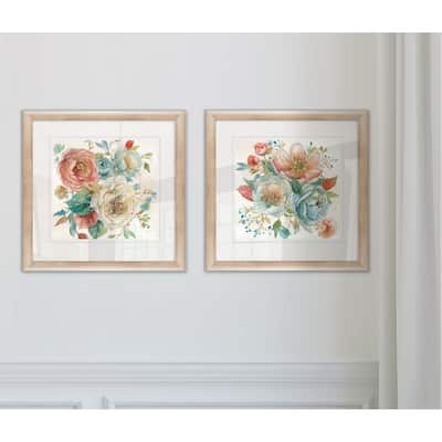 'Rose Garden' Framed Art Set