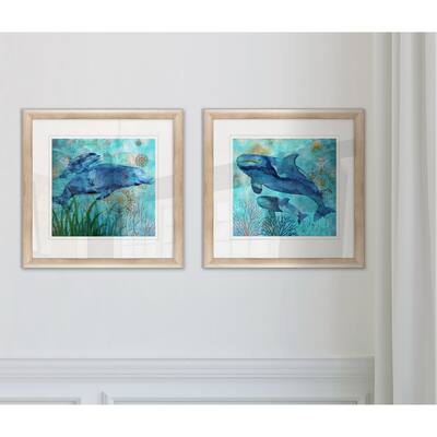 Wexford Home 'Deep Sea Dolphins' Framed Art Set