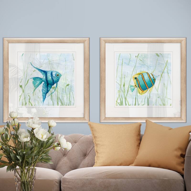 Wexford Home 'Reef Encounter I' Framed Prints (Set of 2)