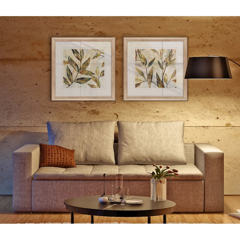 Gilded Leaves I -Framed Set