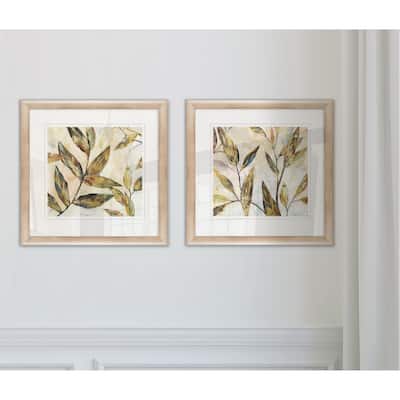 Gilded Leaves I -Framed Set