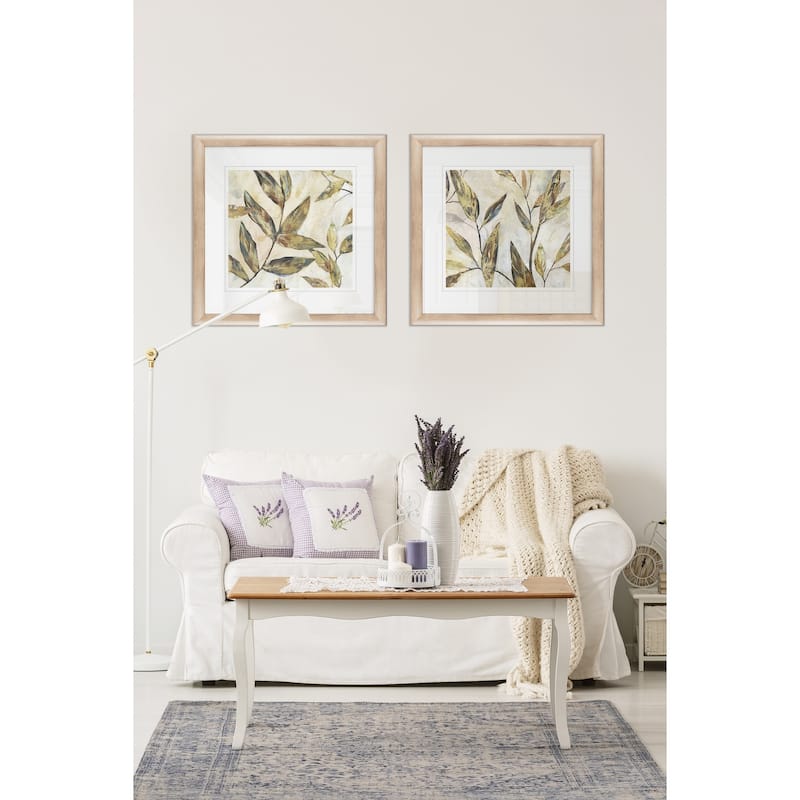 Gilded Leaves I -Framed Set