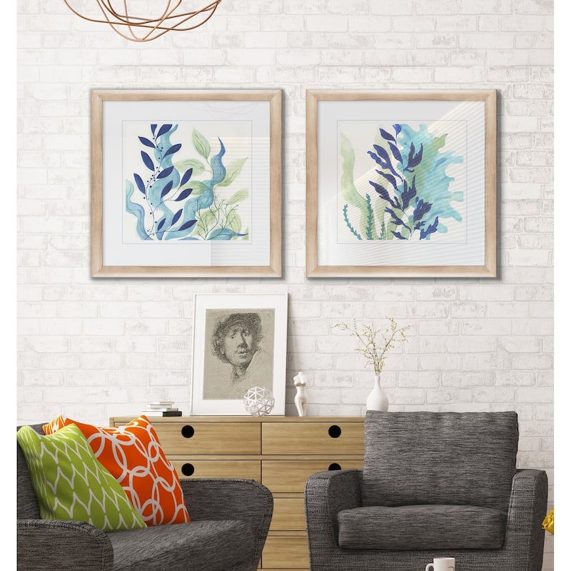 Blue Coral I -Framed Set