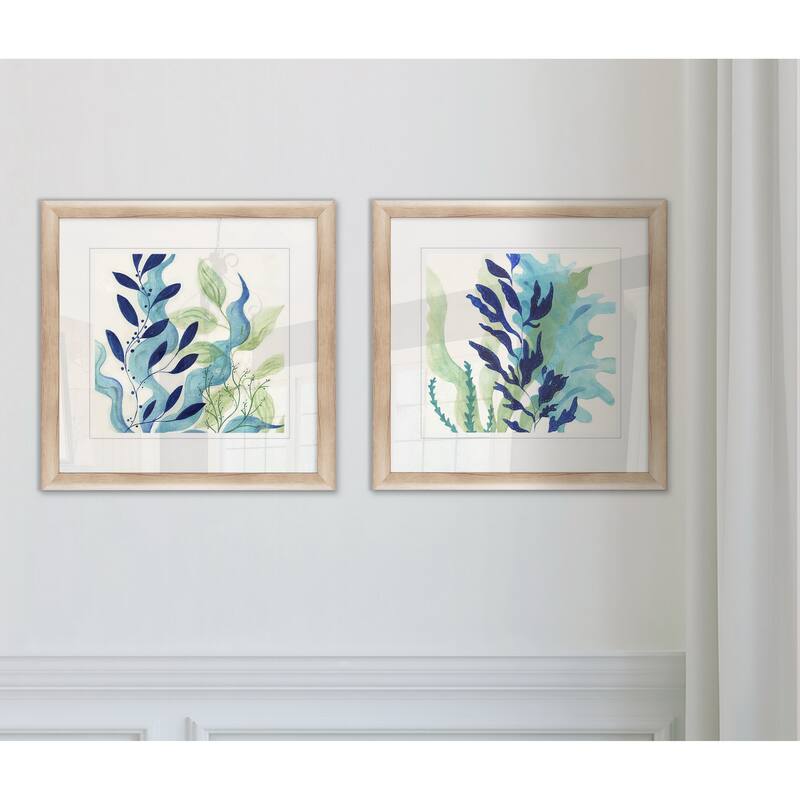Blue Coral I -Framed Set