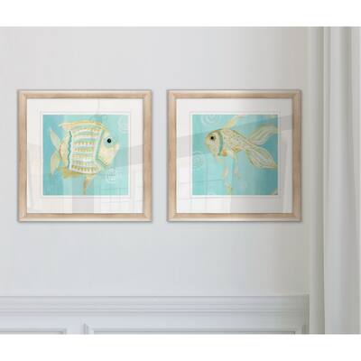 Wexford Home 'Whimsical Sea I' Framed 2-piece Art Set