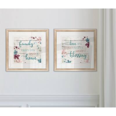 Wexford Home 'Family Home' Framed Wall Art Set