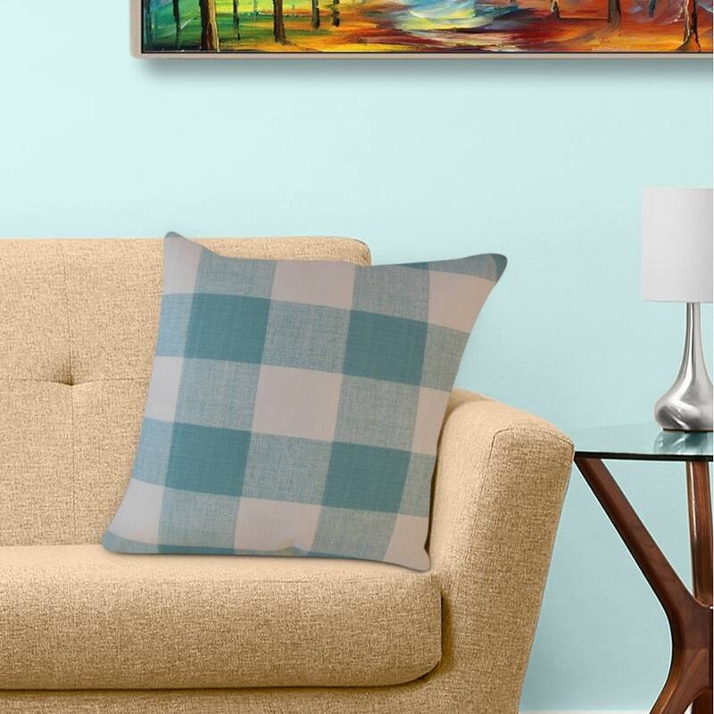 The Pillow Collection Oormi Plaid Decorative Throw Pillow