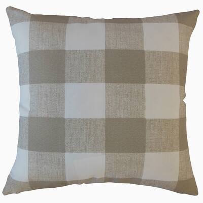 The Pillow Collection Walker Plaid Decorative Throw Pillow