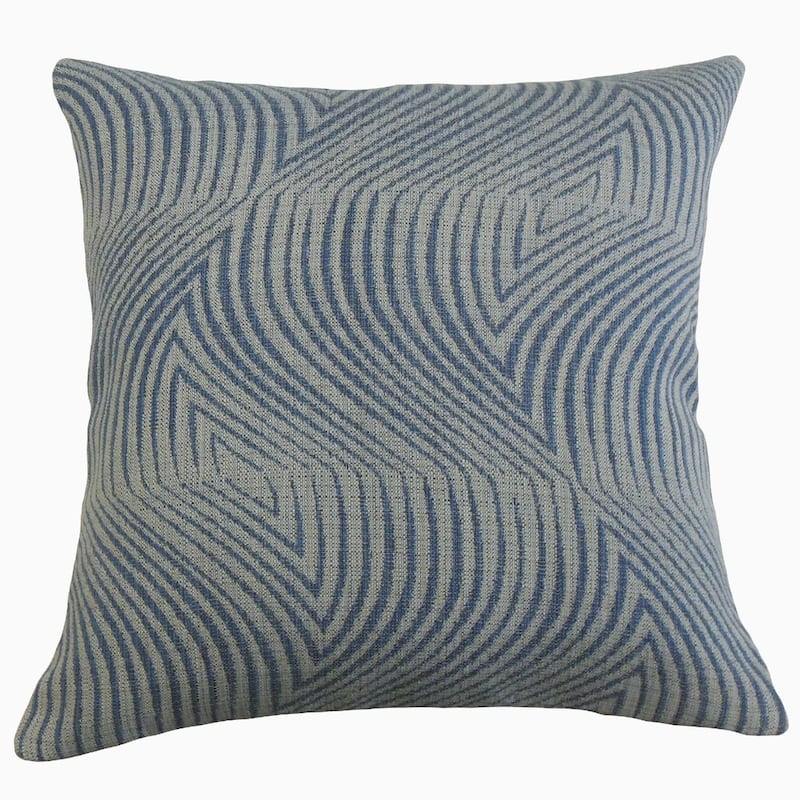 The Pillow Collection Westry Geometric Decorative Throw Pillow - 18 x 18 - Navy