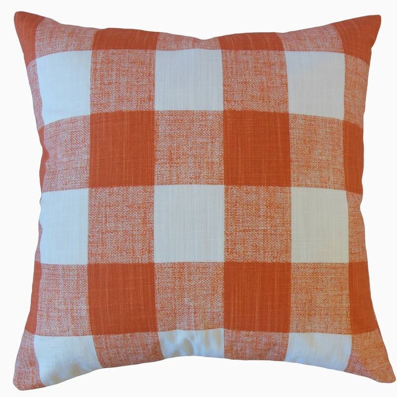 The Pillow Collection Jaspen Plaid Decorative Throw Pillow - 20 x 20 - Red