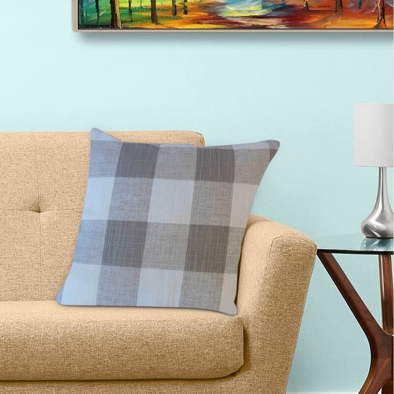 The Pillow Collection Jaspen Plaid Decorative Throw Pillow