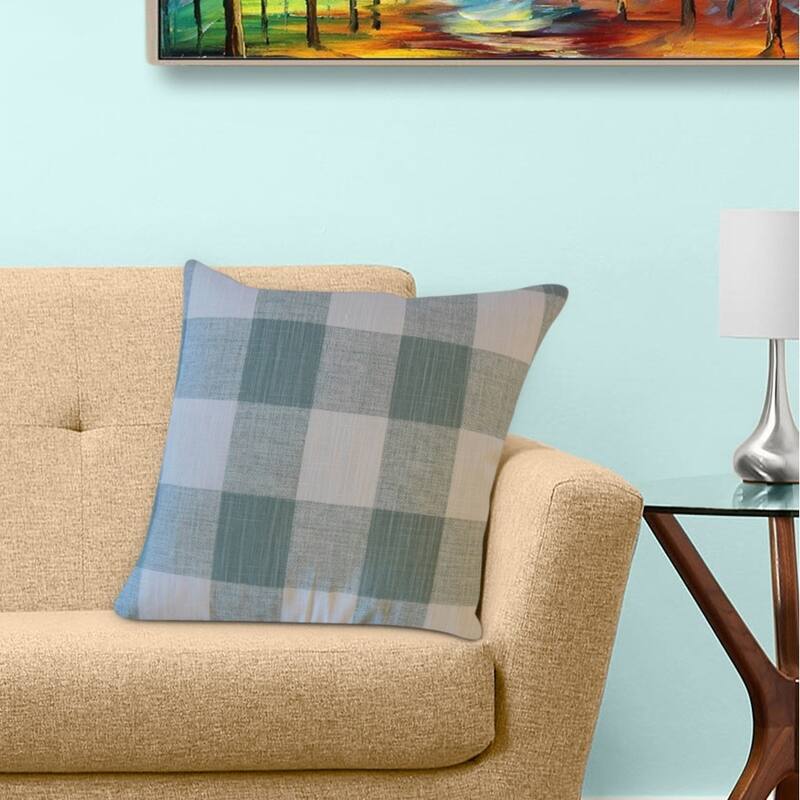 The Pillow Collection Jaspen Plaid Decorative Throw Pillow