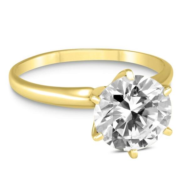 Premium Quality 1 12 Carat Diamond Solitaire Ring In 14k Yellow Gold E F Color Si1 Si2 Clarity