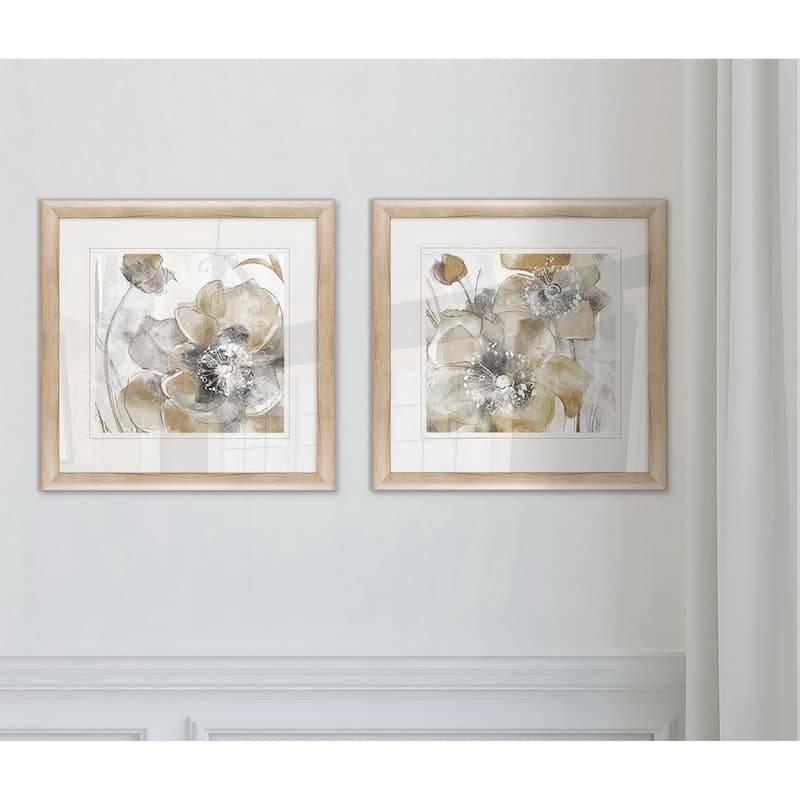 Wexford Home 'Taupe Spring Poppy I' Framed Set