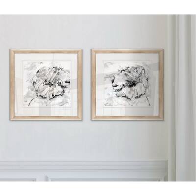 Wexford Home 'Marble Flower I' Framed Art Set