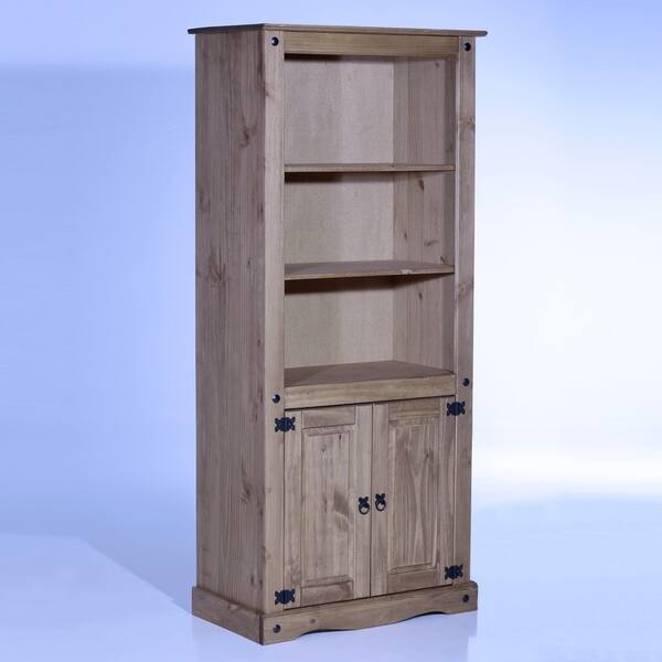 Shop Copper Grove Versailles 2 Door 5 Shelf Wood Bookshelf On