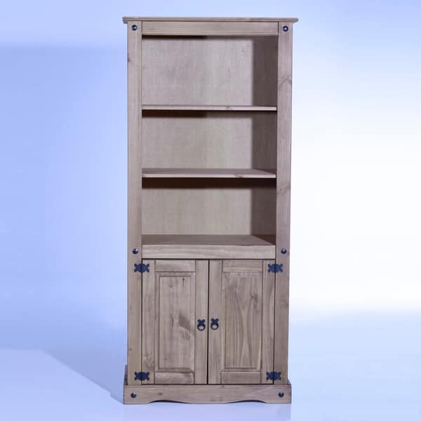 Shop Copper Grove Versailles 2 Door 5 Shelf Wood Bookshelf On