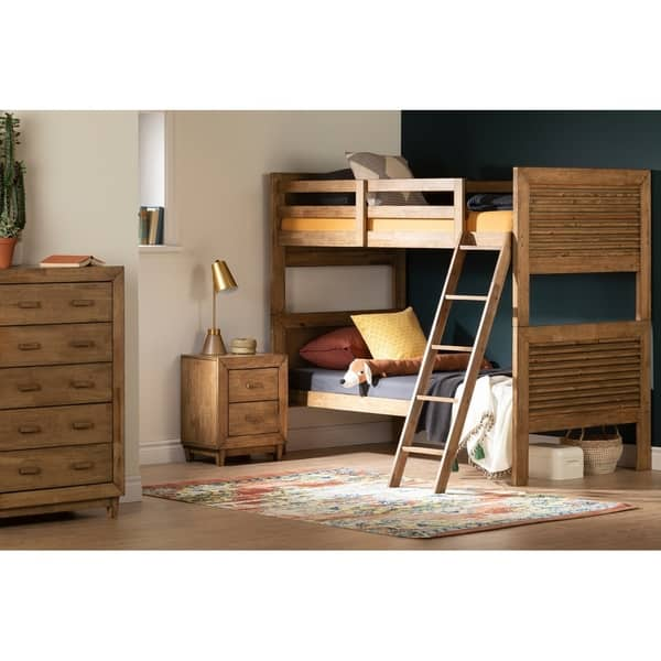 Shop South Shore Lubello Solid Wood Bunk Beds Free Shipping