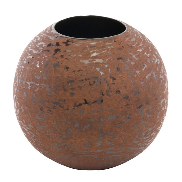 Modern Day Accents Bola Faux Leather Vase