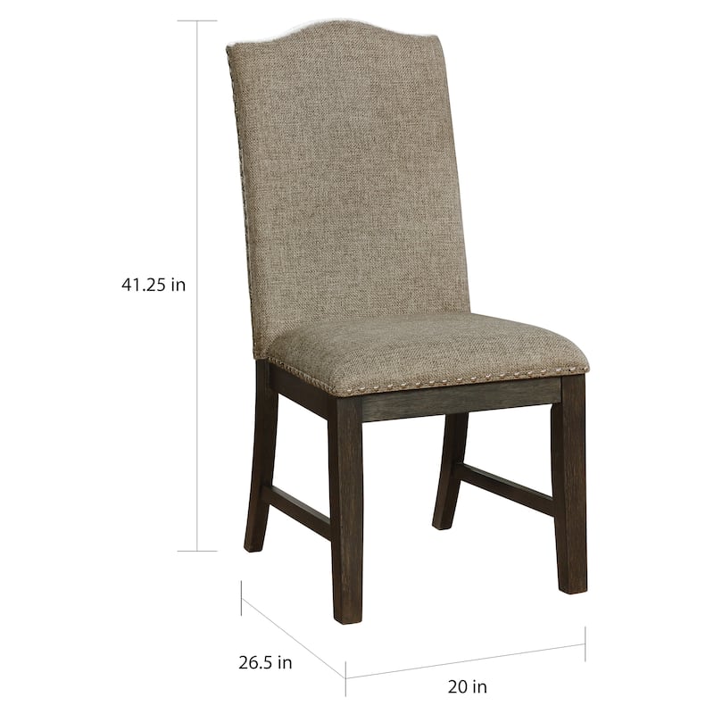The Gray Barn Ruddy Road Farmhouse Upholstered Dining Chairs (Set of 2)