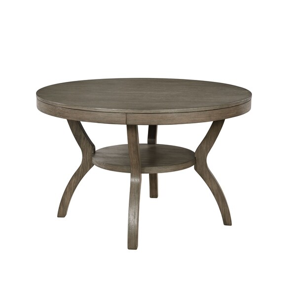 Shop Yuma Rustic 48-inch Grey Round Dining Table by FOA - On Sale