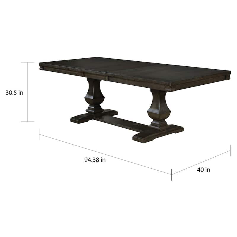 The Gray Barn Ruddy Road Espresso 94-inch Wood Expandable Dining Table