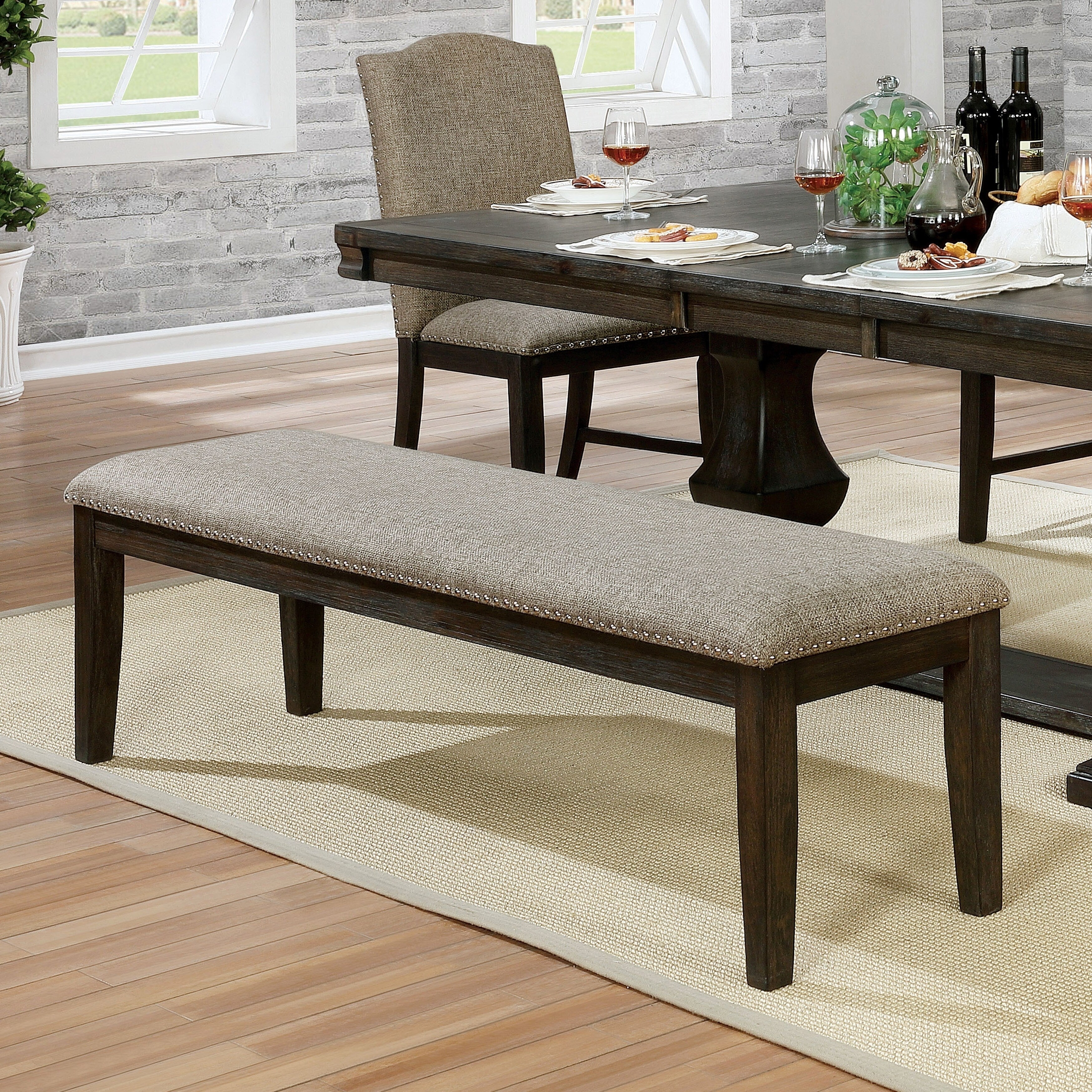 dining bench espresso