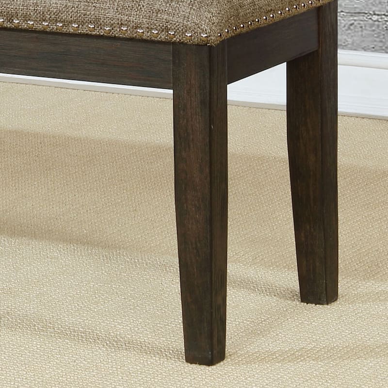The Gray Barn Ruddy Road Farmhouse 63-inch Rectangle Espresso Dining Bench