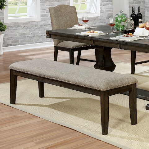 The Gray Barn Ruddy Road Farmhouse 63-inch Espresso Dining Bench