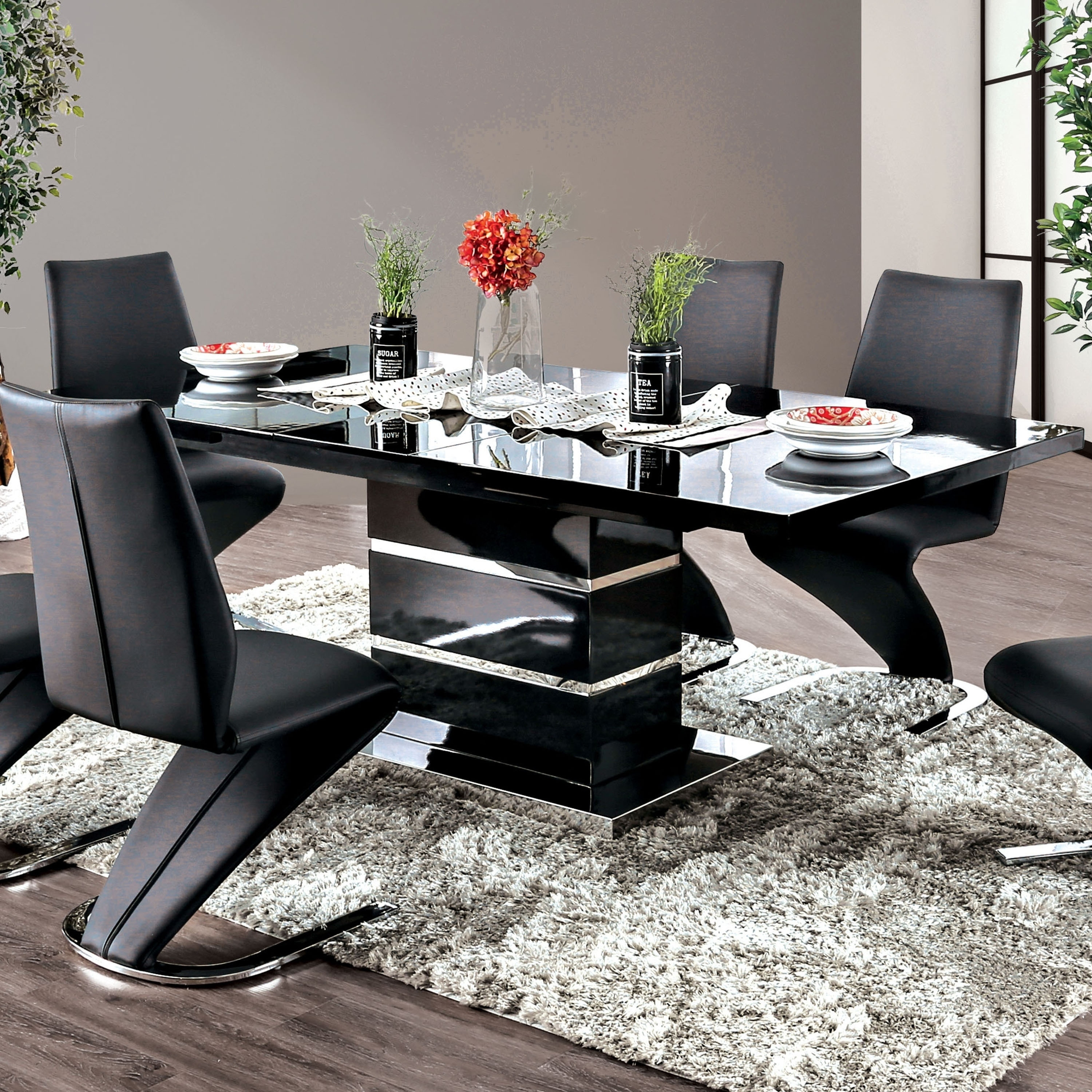 Strick Bolton Ikemura Black 78 Inch Dining Table On Sale Overstock 27600038