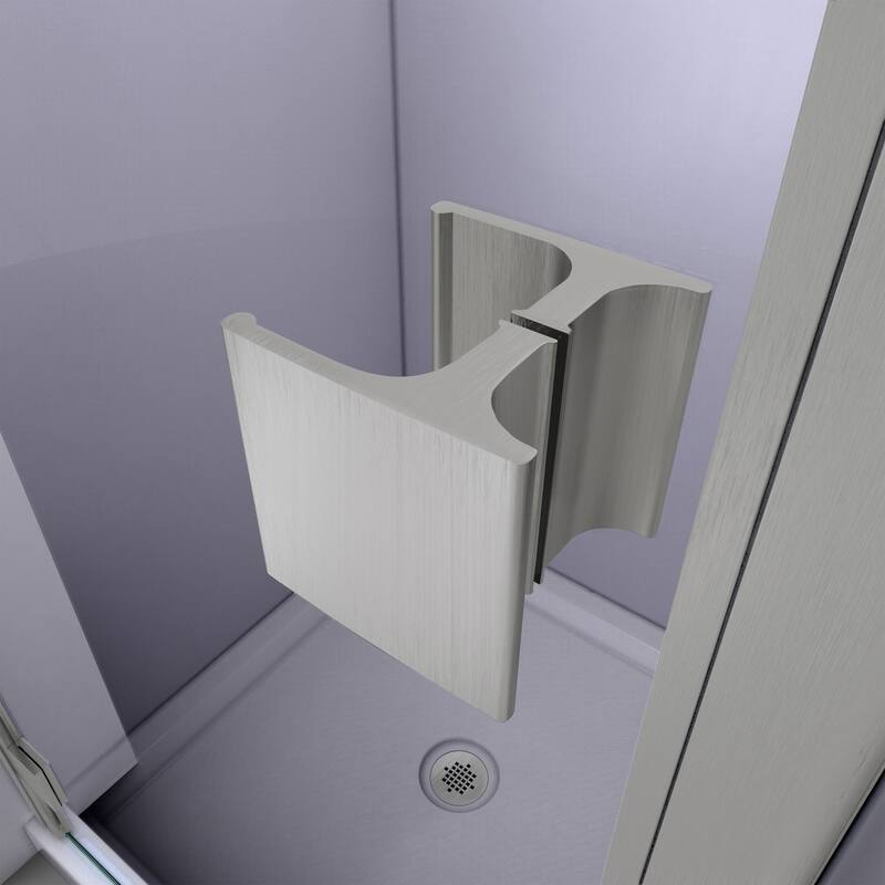 DreamLine Lumen 32 in. D x 42 in. W by 74 3/4 in. H Hinged Shower Door and Base Kit - 32" x 42"