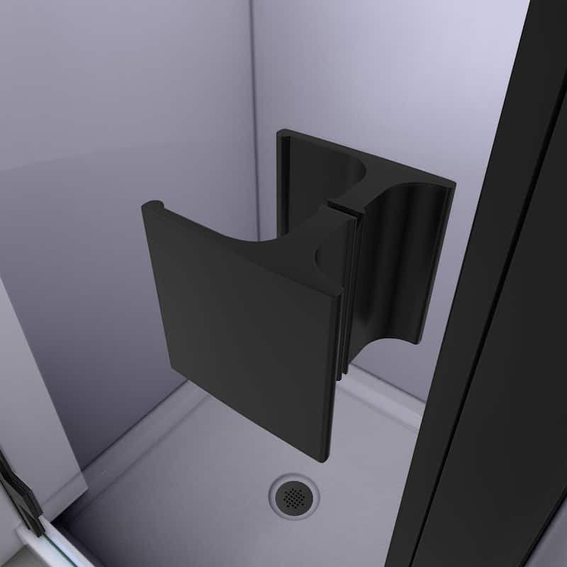 DreamLine Lumen 32 in. D x 42 in. W by 74 3/4 in. H Hinged Shower Door and Base Kit - 32" x 42"
