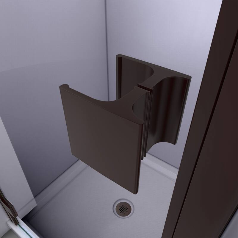 DreamLine Lumen 32 in. D x 42 in. W by 74 3/4 in. H Hinged Shower Door and Base Kit - 32" x 42"