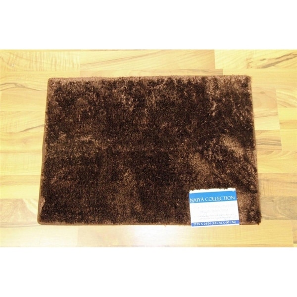 Persian Rugs 20x32 Chocolate bath mat - 1'8" x 2'8"