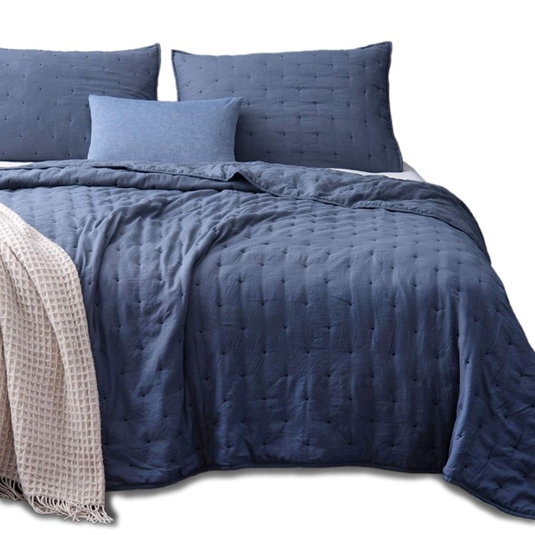 Kasentex Quilt Bedspread Set Ultra Soft Machine Washable Hypoallergenic