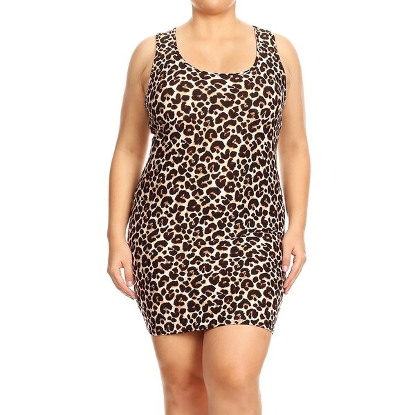 plus size bodycon tank dress