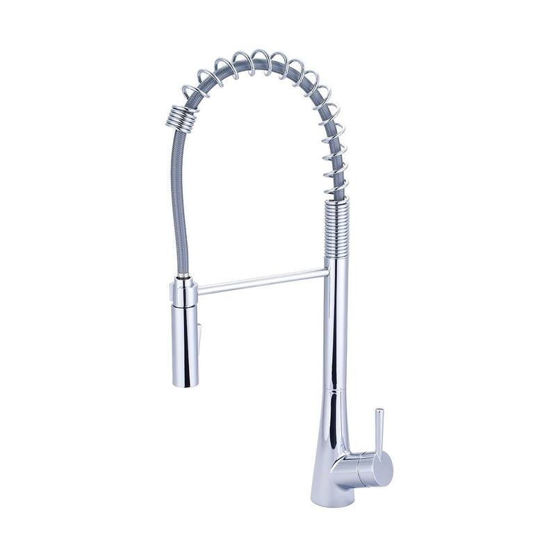 i2 Single Handle Pre-Rinse Spring Pull-Down Kitchen Faucet