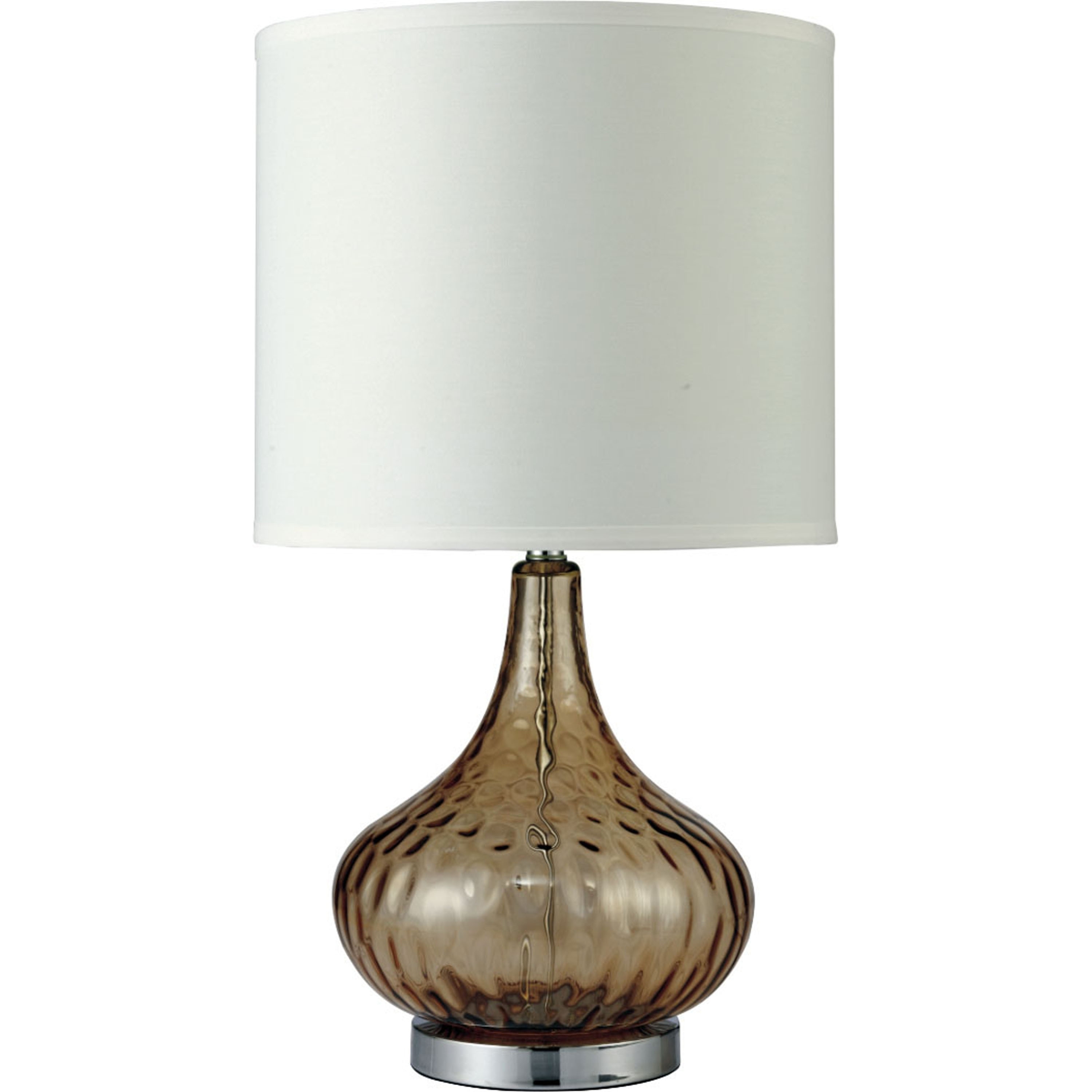 Gracewood Hollow Ajanovic Clear Bulbous Glass Lamp w ...