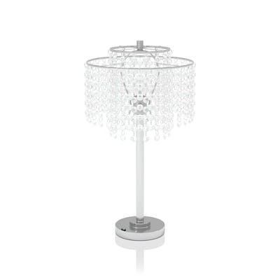 Nissen Glam Chrome Metal Chain Light Switch Table Lamp by Silver Orchid