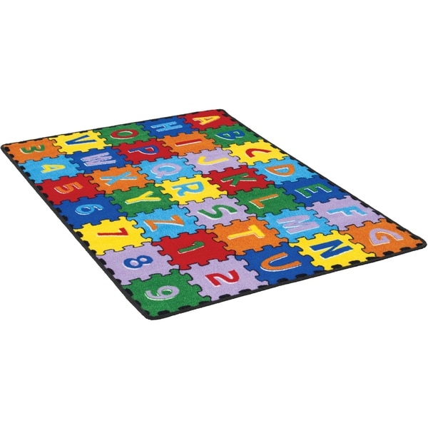 Furniture of America Cayden Kids Playtime ABC Alphabet Multi-color Area Rug - 5' x 7'