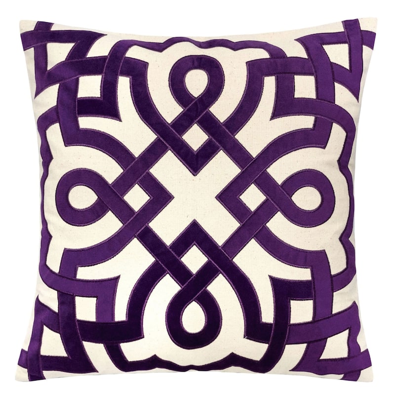 Juct Contemporary Purple Accent Pillows (Set of 2) by Furniture of America
