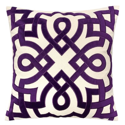 Juct Contemporary Purple Accent Pillows (Set of 2) by Furniture of America