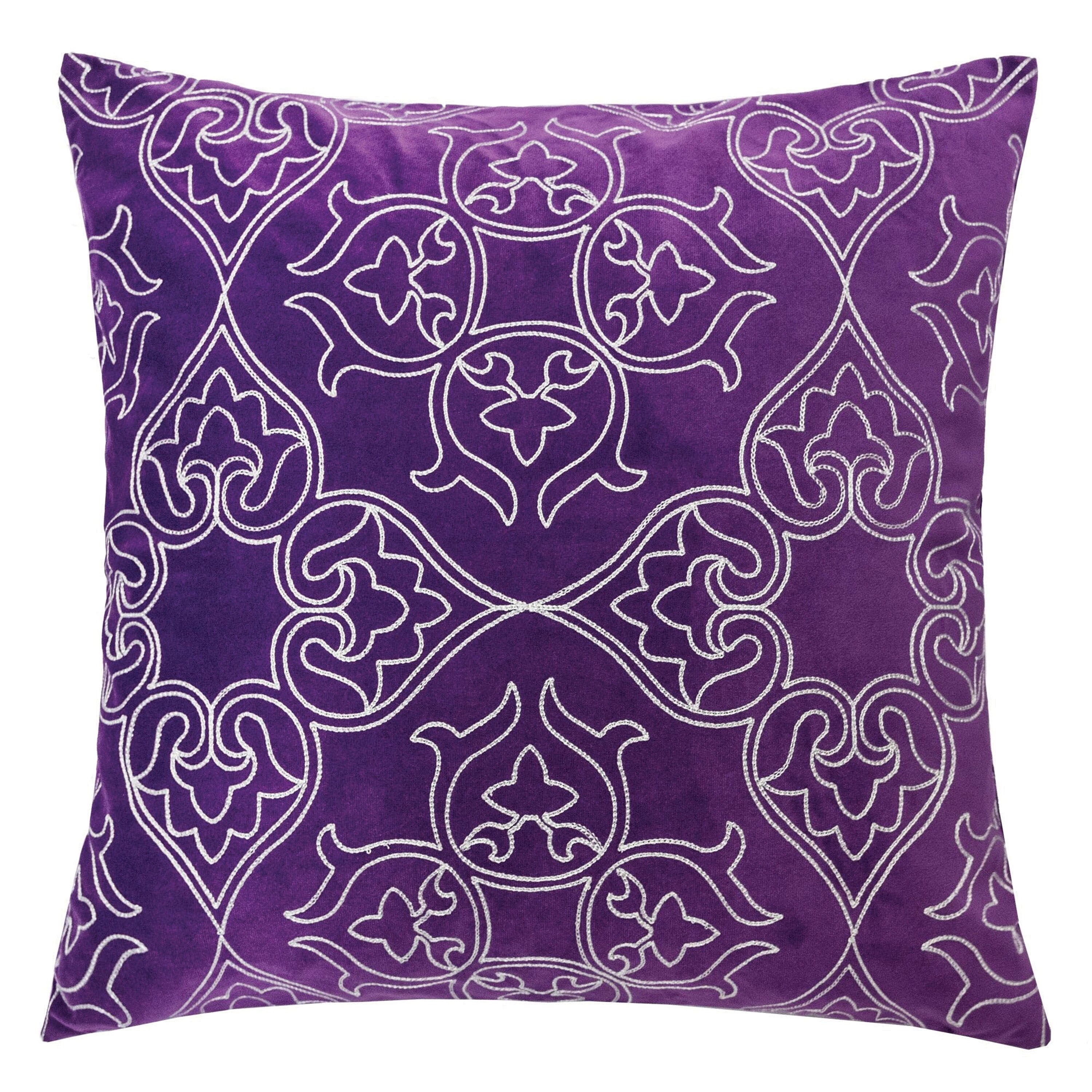Shop Gracewood Hollow Hadzic Contemporary Purple Accent Pillows