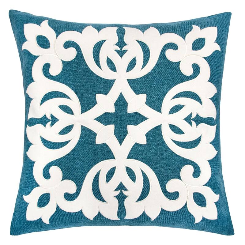 Ibrisimov Contemporary Linen Accent Pillows (Set of 2) by Gracewood Hollow - Teal