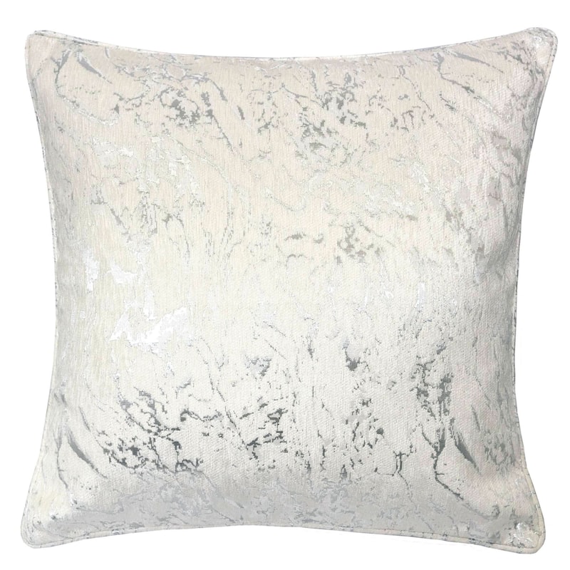Purviance Modern Fabric Jacquard Feather Accent Pillows by Silver Orchid (Set of 2)