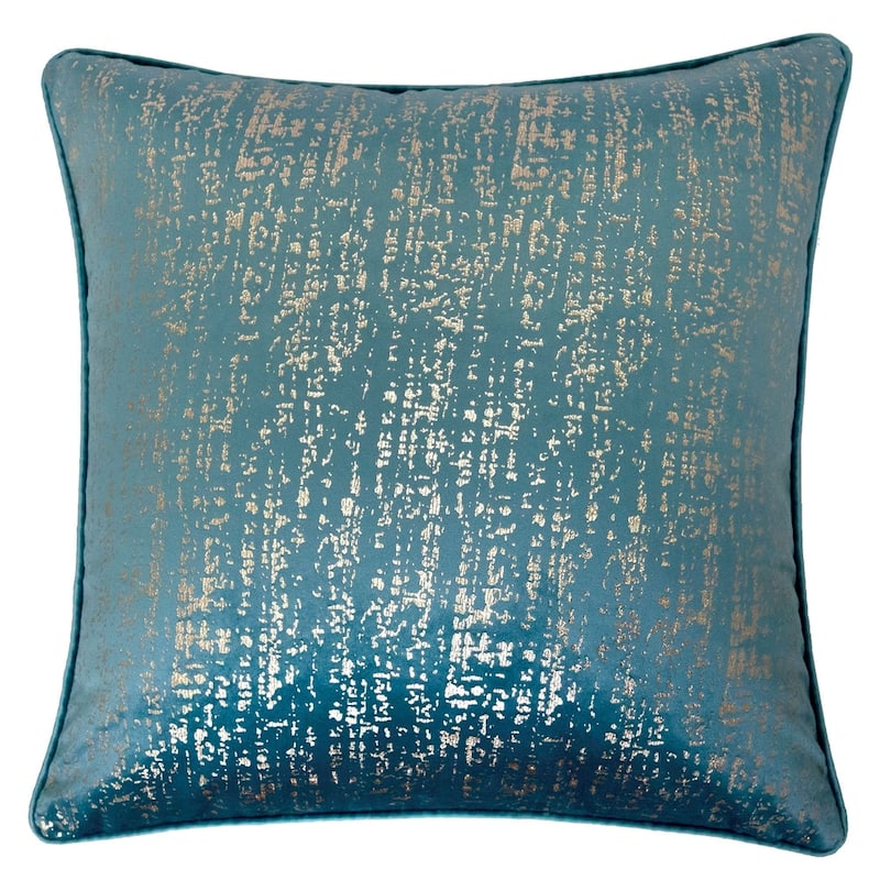 Purviance Contemporary Fabric Textured Feather Accent Pillows by Silver Orchid (Set of 2)