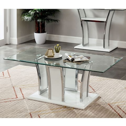 Silver Orchid McAvory Modern 47-inch 1-shelf Coffee Table