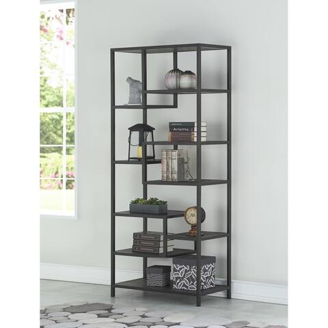 Somette Aspen Brown Etagere - 35"L x 17.5"W x 82"H