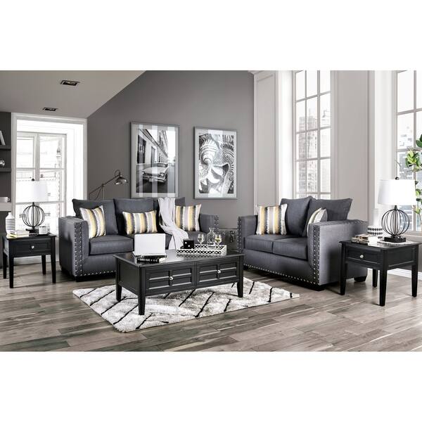 Shop Copper Grove Akhaitsikhe Modern Slate Loveseat On Sale